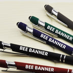 : "Engraved Alpha SoftTouch Pen with Stylus® - Elegance and Functionality - Product Image"