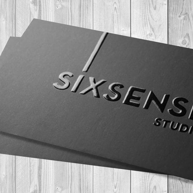 "Business Cards 16pt. UV Spot Soft Touch Matte Lamination - Create Unforgettable Impressions - Business Card Image"