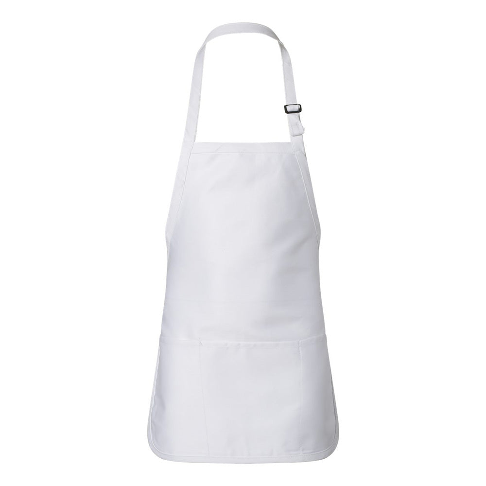 Q-Tees - Full-Length Apron with Pouch Pocket - Q4250
