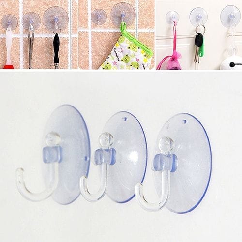 Hook Suction Cups Ventouses (6 Pcs)
