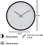 Kiera Grace Synchro Silent Round Wall Clock Set