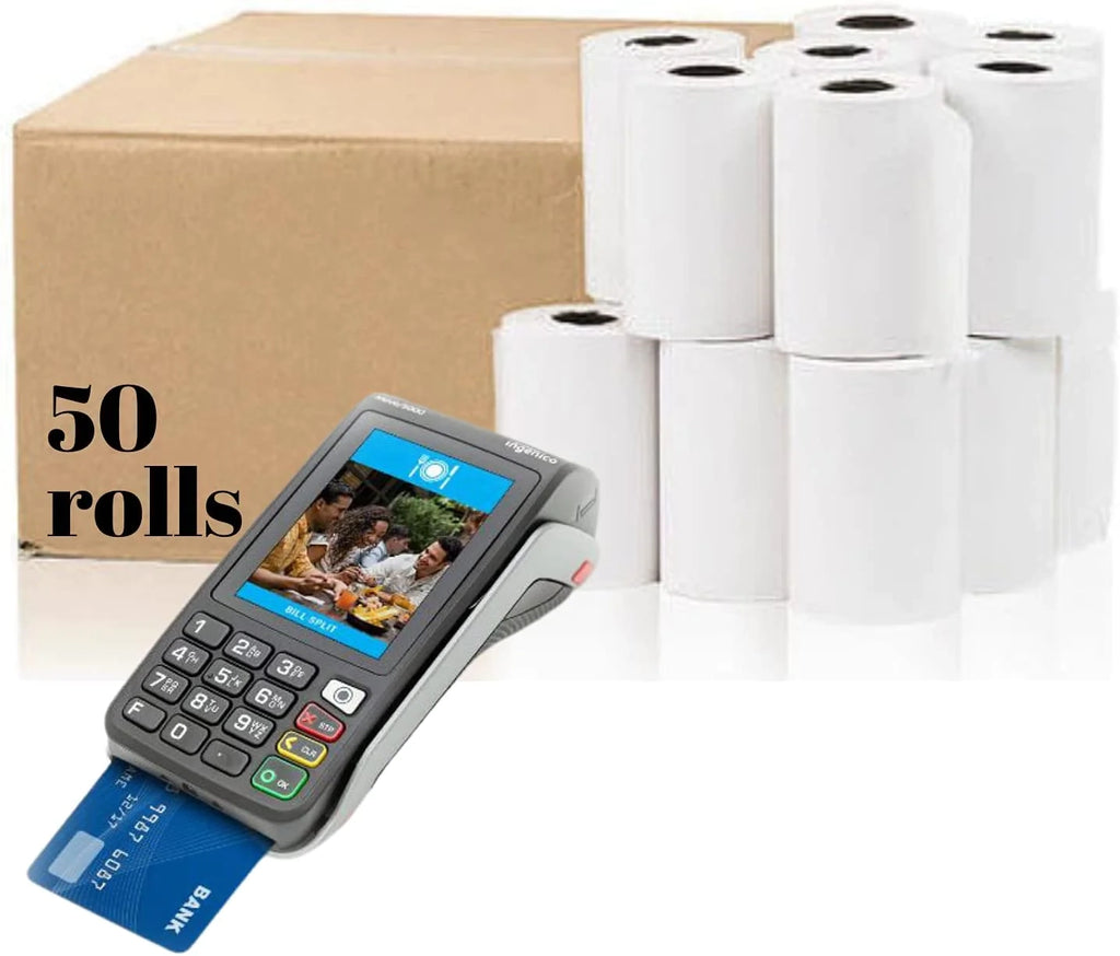 2 1/4 X 60' Thermal Paper Rolls - 50 Rolls | High-Quality Printing, Thermal Paper Rolls, bee banner