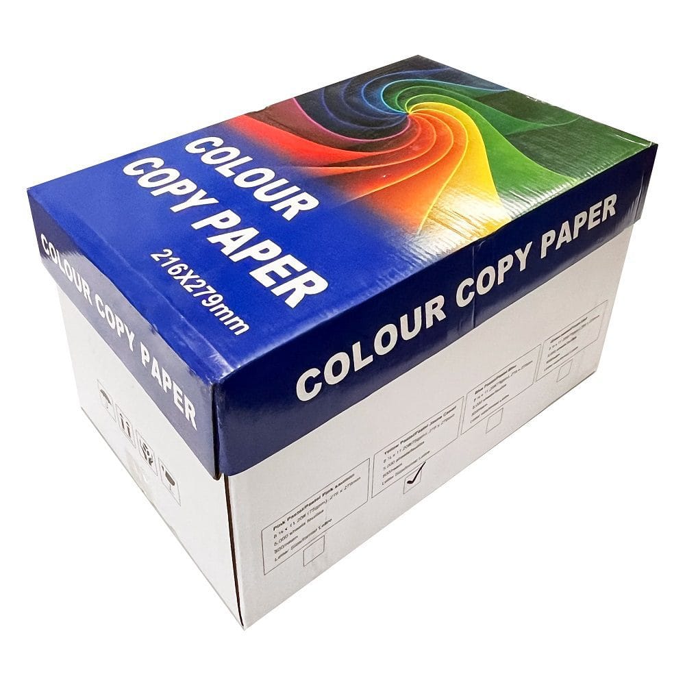 "Pastel Yellow Color Copy Paper 8.5x11 - 5000 Sheets - Product Image"