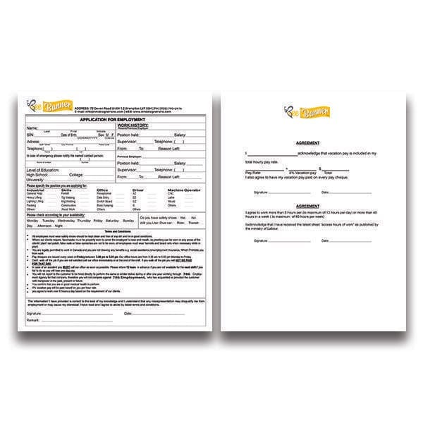 Alt Attribute: "Application Forms - 60lb Offset Uncoated - Product Document - Image"