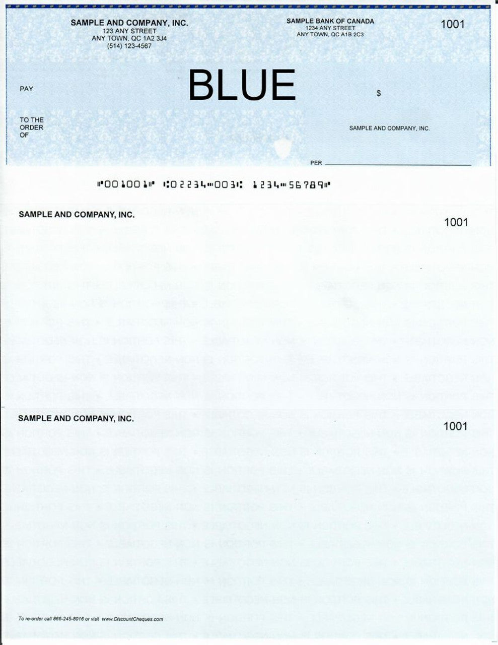 Blank Cheques Computerized Blue Box,bee banner
