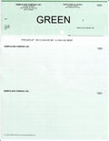 Blank Cheques Computerized Green Box,bee banner