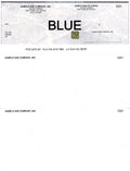 Blank Computerized Cheques Blue with Security Box,bee banner