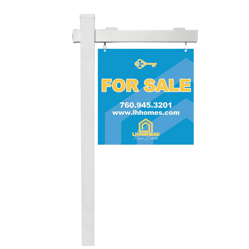 Real Estate Sign PVC Post