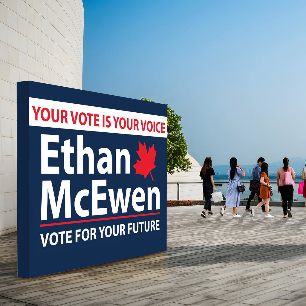 Election Fabric Pop Up Media Wall (With Frame)