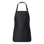 Q-Tees - Full-Length Apron with Pouch Pocket - Q4250