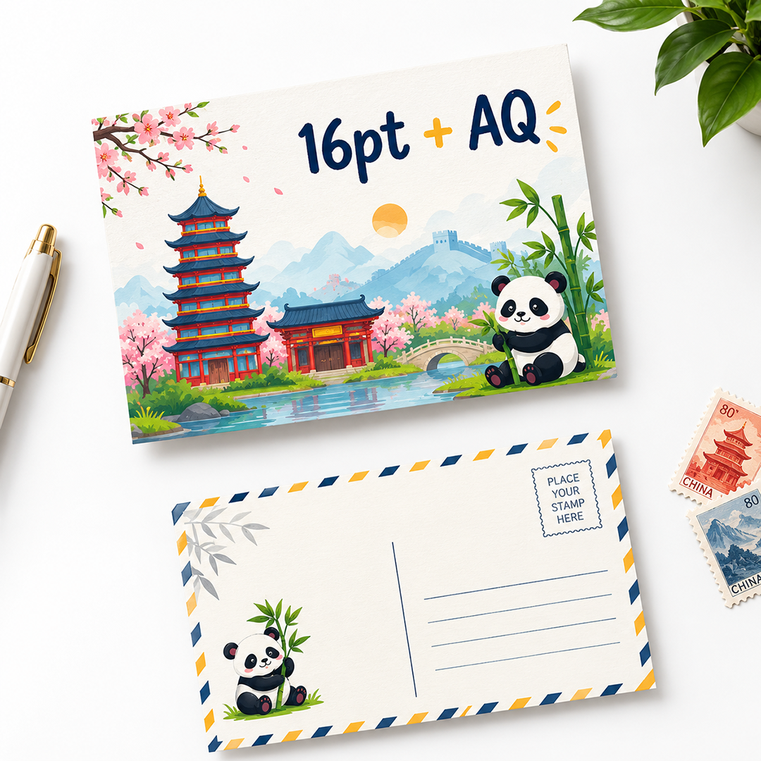 Postcards 16pt + AQ