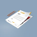 Custom Letterhead, bee banner