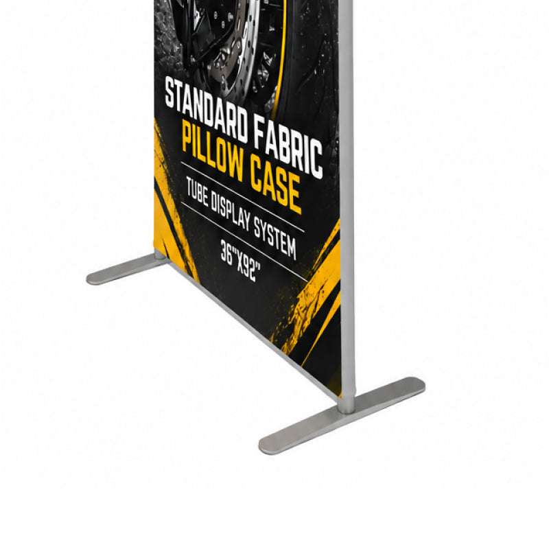 Standard fabric pillow case tube display system 36x92