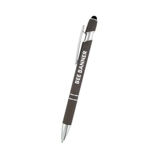 : "engraved alpha softtouch pen with stylus® - elegance and functionality - product image"