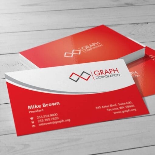 business cards 16pt. + uv finish - make a lasting impression - business card image"