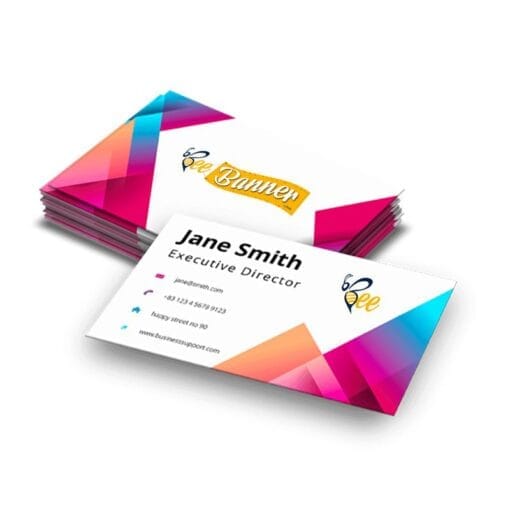 "business cards 14pt. with aq coating - elevate your professional image - business card image"