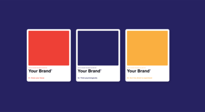 color selection for visual impact for yard signs