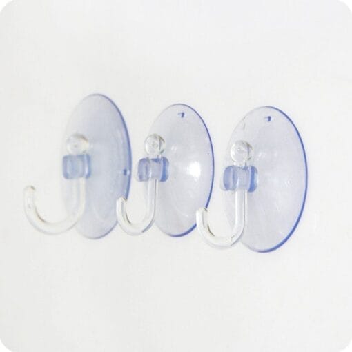 new 4 5pcs 4 cm clear removable bathroom kitchen wall strong suction cup hook hanger for