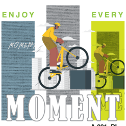 "Enjoy The Moment T-Shirt Design - Embrace the Present - Product Image"