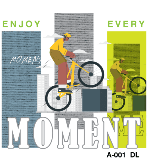 "enjoy the moment t-shirt design - embrace the present - product image"