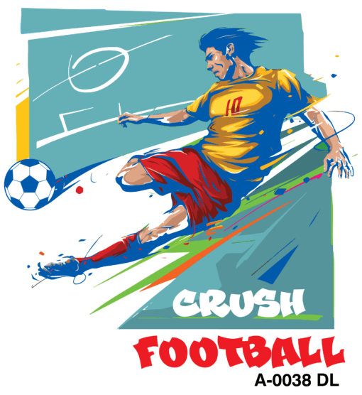 football crush t-shirt design