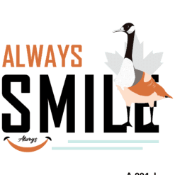 "Always Smile T-Shirt - Spread Positivity with Stylish Apparel - Product Image"