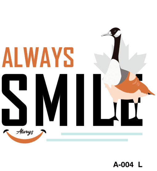 "always smile t-shirt - spread positivity with stylish apparel - product image"