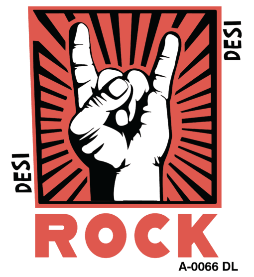 "desi rock t-shirt design - celebrate desi pride - product image"