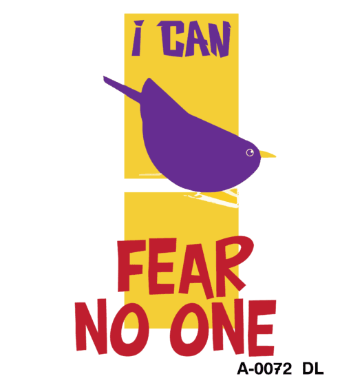 "fear no one t-shirt design - embrace confidence - product image"