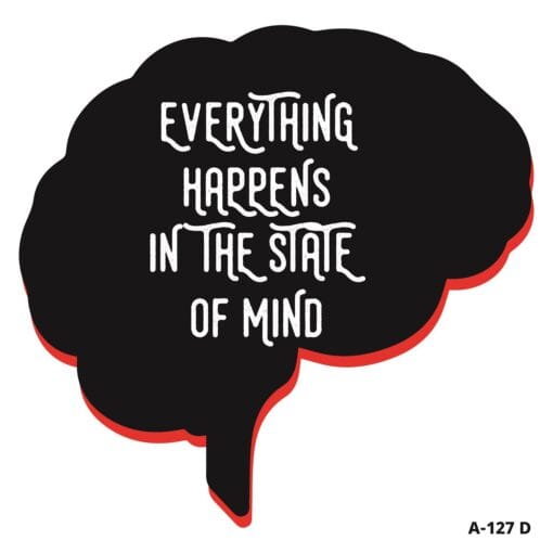 "everything happens in the state of mind t-shirt design - embrace positive thinking - product image"