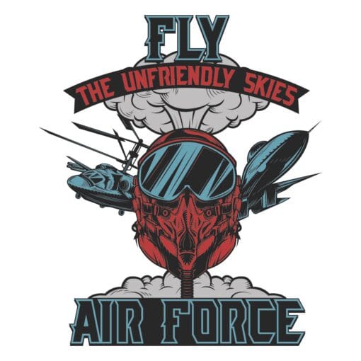 "air force t-shirt design - proud military apparel - product image"