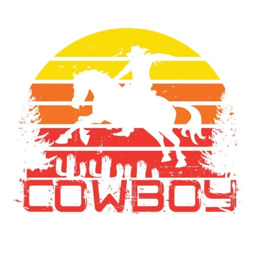 "cowboy t-shirt design - embrace the wild west - product image"