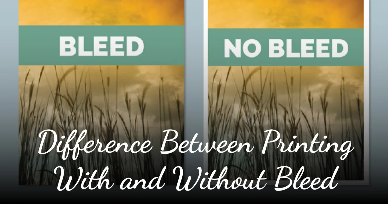 difference between printing with and without bleed