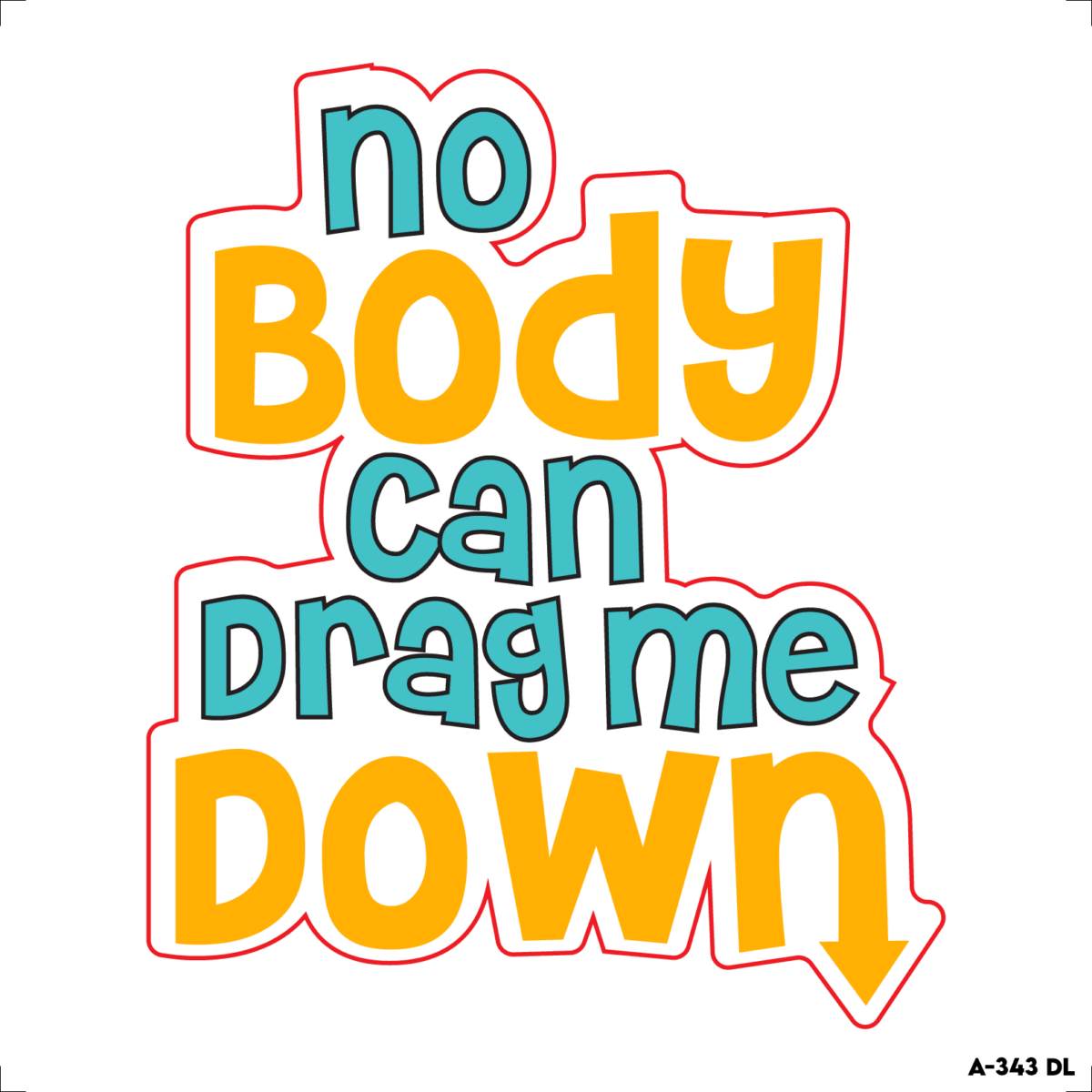 no body can drag me down