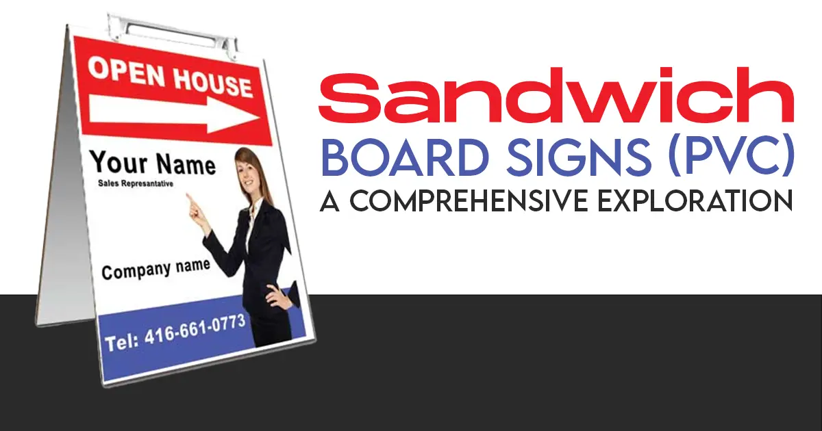 pvc sandwich board sign in canada