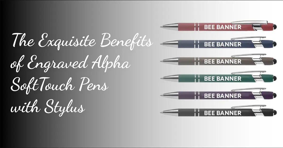 customized alpha softtouch pens with stylus in canada