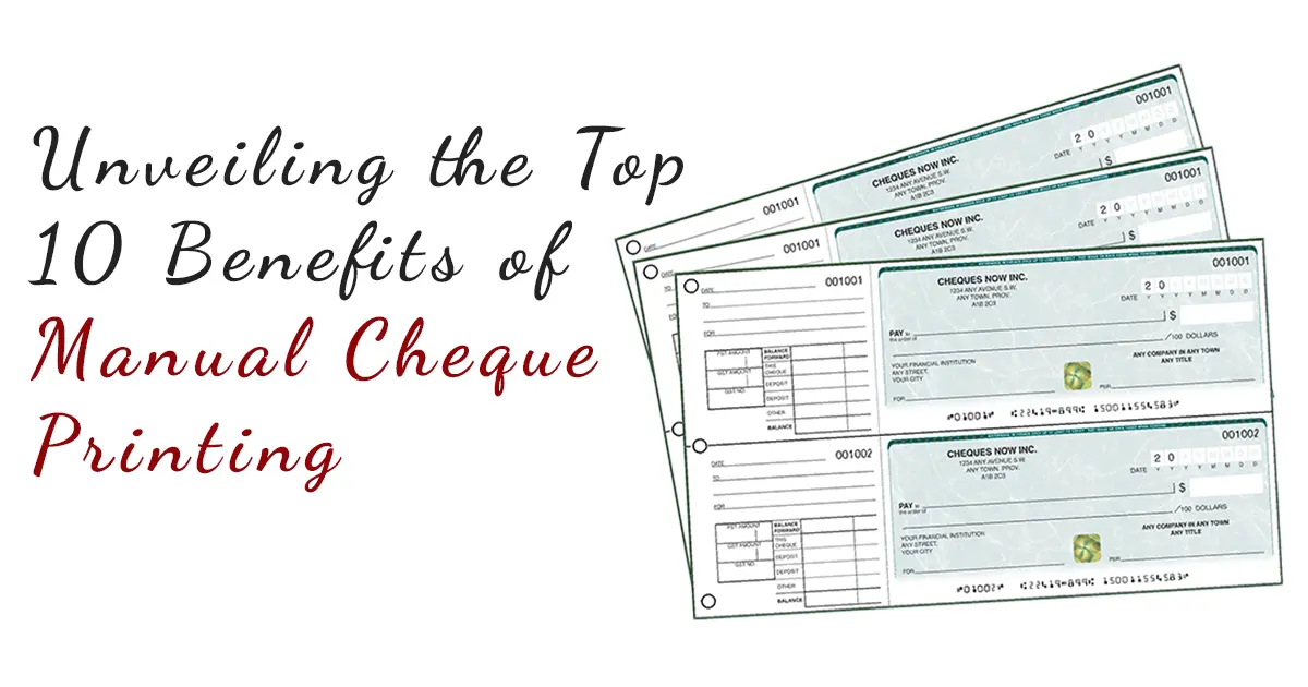 manual cheque printing in canada