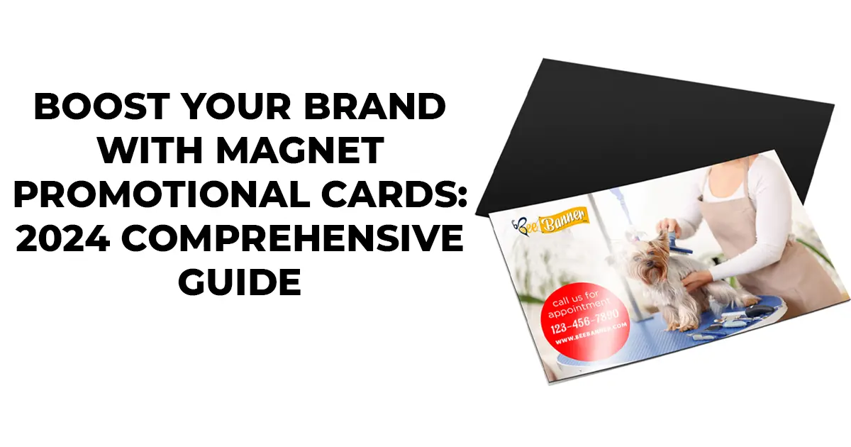 magnet promotional cards, bee banner