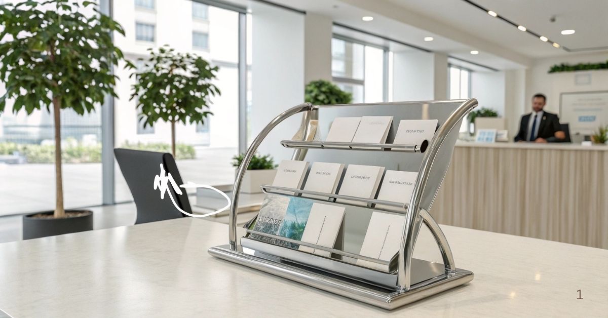 business card display rack