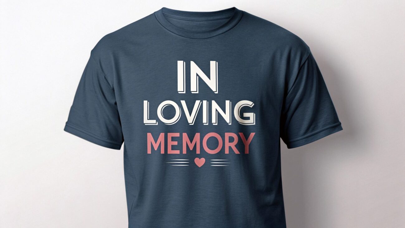 memorial t-shirt font
