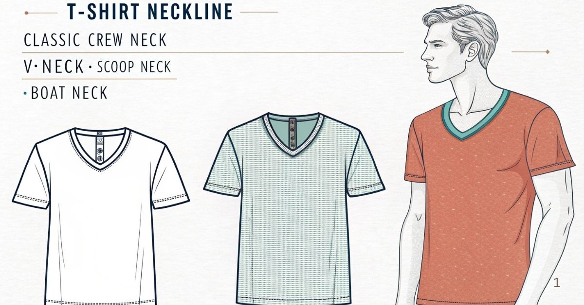 specification for t shirt necklines