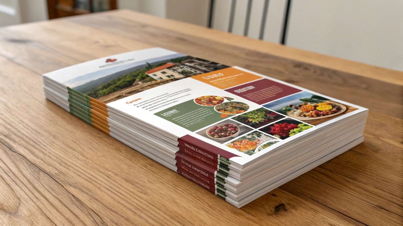 brochures, bee banner