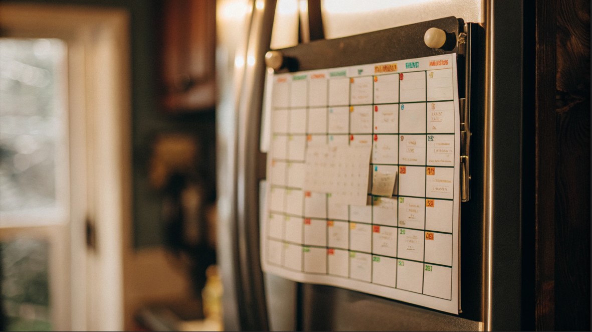 magnetic calendar for refrigerator