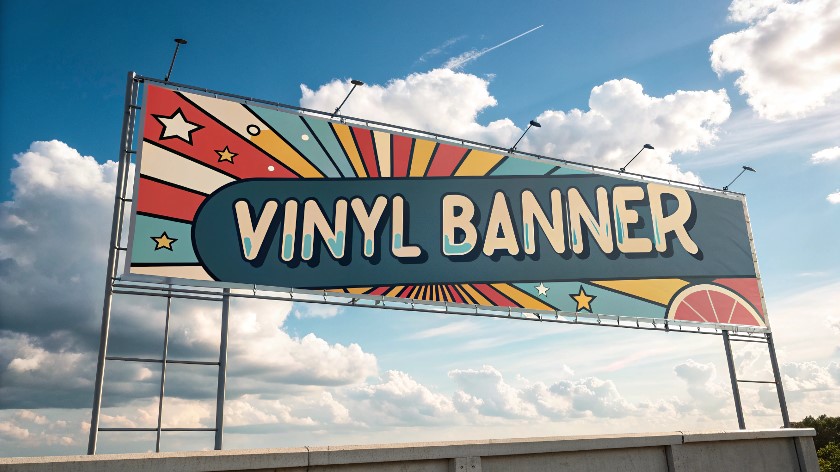 vinyl banner, bee baaner
