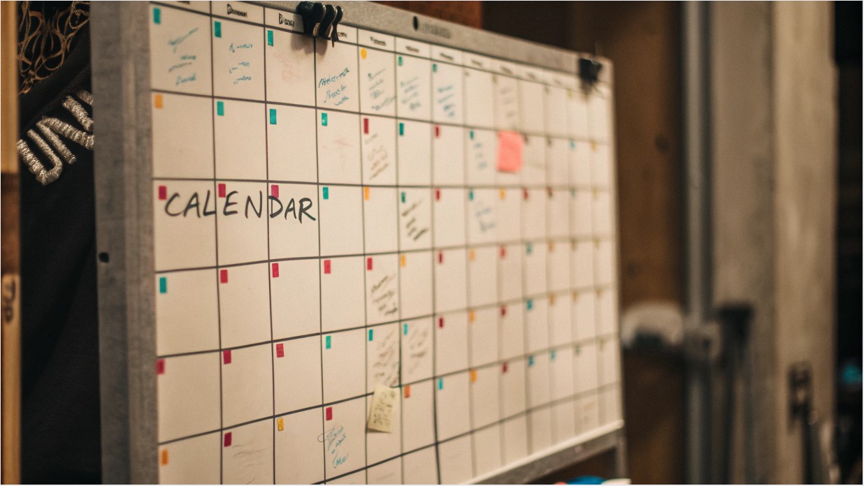 wall calendar dry erase board