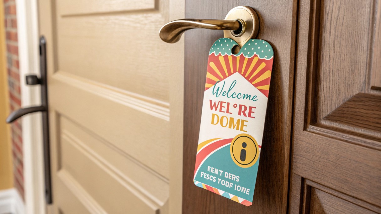 door hangers, bee bannner