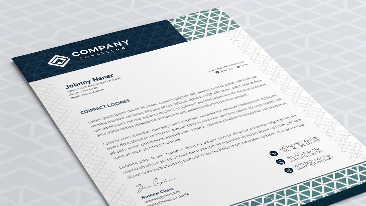 letterhead, bee banner