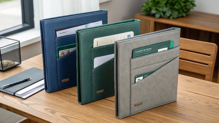 presentation folders with pockets