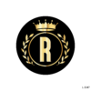 Letter R Crown .