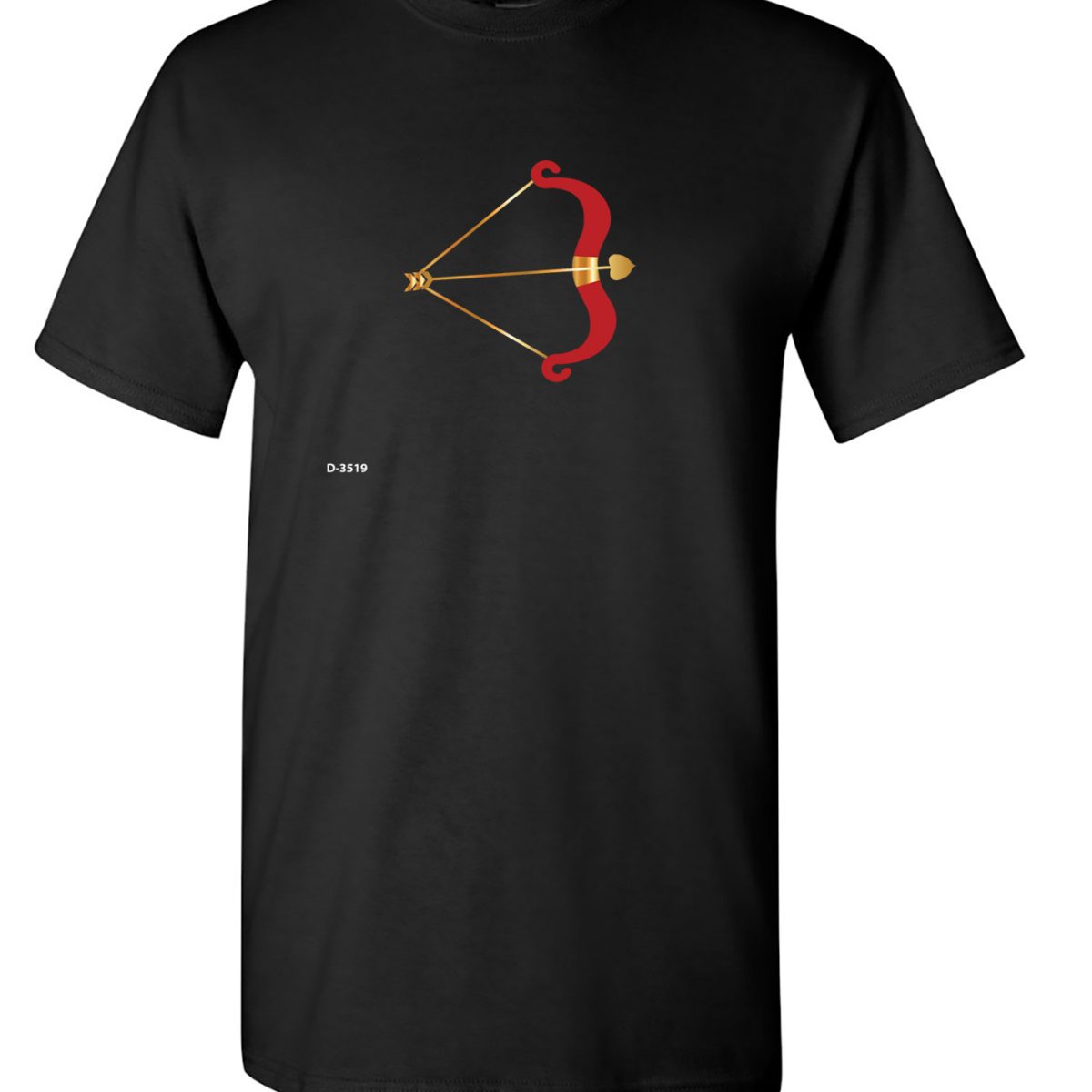 Alternative view of Cupid's bow and arrow.